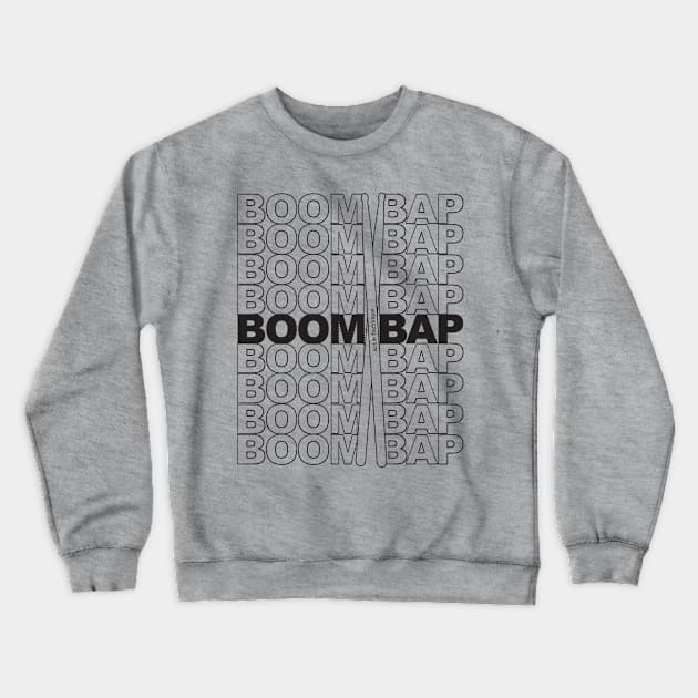 Boom Bap (Black Print) Crewneck Sweatshirt by Art & Technique